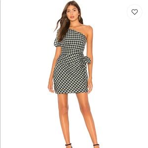Revolve Tularosa Skylar Dress in Tinsel Green Plaid